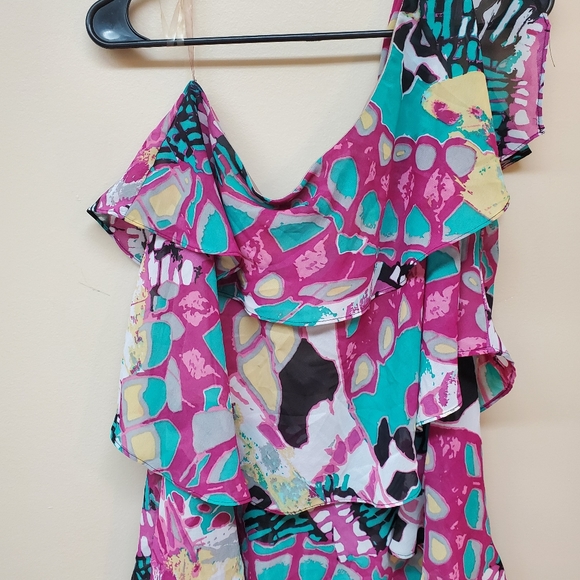 Bisou Bisou One Shoulder Blouse - Picture 2 of 4